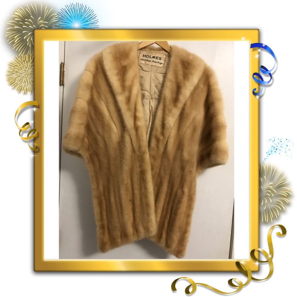 Vintage Real Mink Fur Stoll